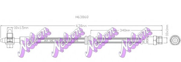H6386Q Furtun frana BROVEX-NELSON 