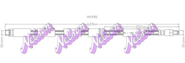 H6486 Furtun frana BROVEX-NELSON 