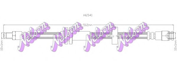 H6541 Furtun frana BROVEX-NELSON 
