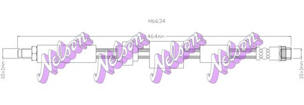 H6634 Furtun frana BROVEX-NELSON 