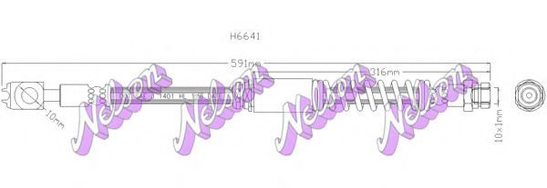 H6641 Furtun frana BROVEX-NELSON 