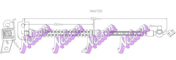 H6672Q Furtun frana BROVEX-NELSON 