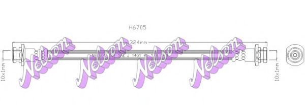 H6705 Furtun frana BROVEX-NELSON 