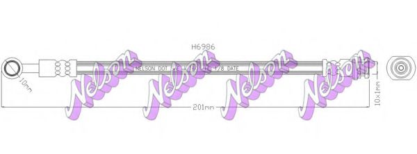 H6986 Furtun frana BROVEX-NELSON 