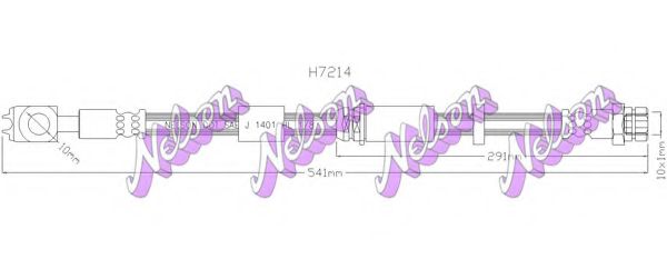 H7214 Furtun frana BROVEX-NELSON 
