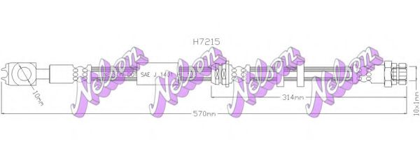 H7215 Furtun frana BROVEX-NELSON 