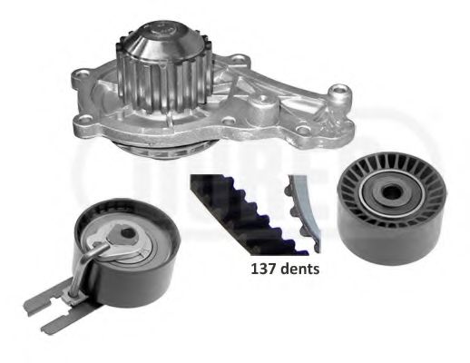 PA221108 Set pompa apa + curea dintata DÜRER 