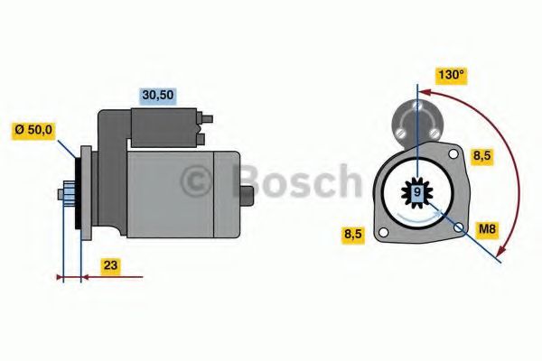 0 986 023 490 starter BOSCH 