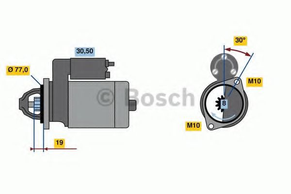 0 986 023 600 starter BOSCH 