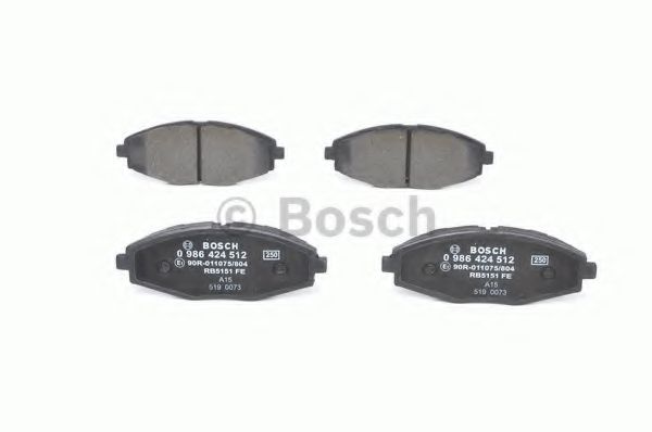 set placute frana,frana disc 4
