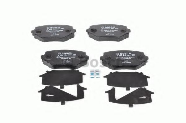 set placute frana,frana disc 3