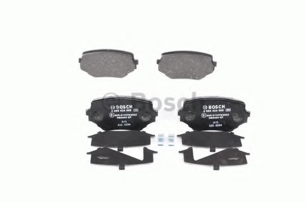 set placute frana,frana disc 4