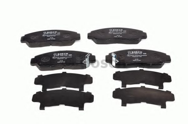 set placute frana,frana disc 3