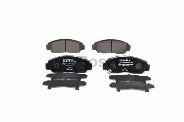 set placute frana,frana disc 4