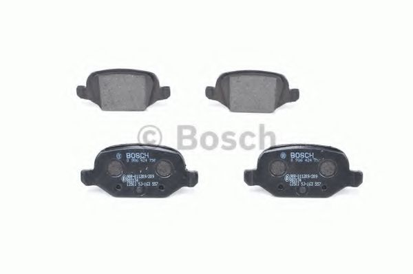 set placute frana,frana disc 4