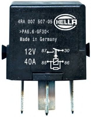 4RA 007 507-051 Releu, curent alimentare HELLA 
