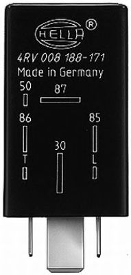 4RV 008 188-171 unitate de control,bujii incandescente HELLA 