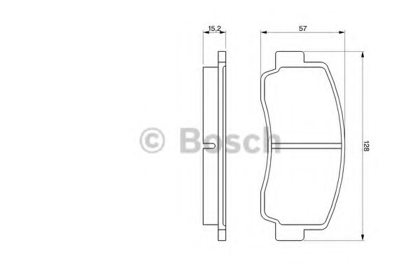 0 986 465 111 set placute frana,frana disc BOSCH 