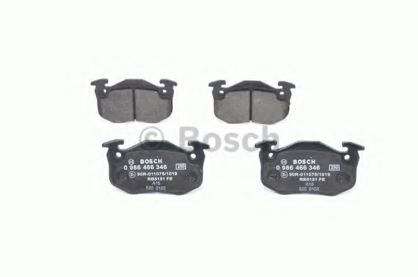 set placute frana,frana disc 4