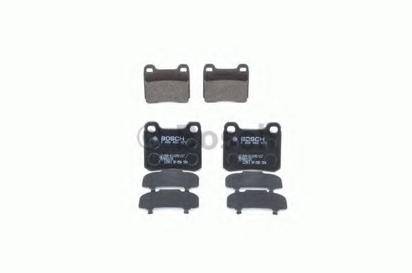 set placute frana,frana disc 4