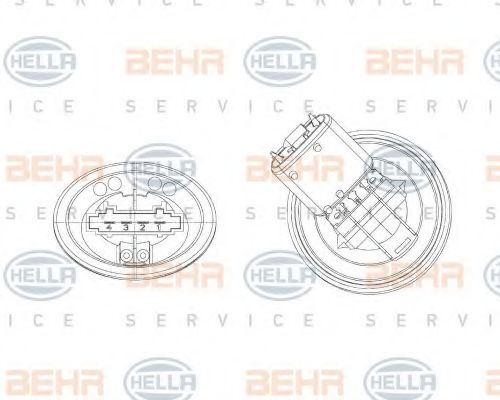 5HL 351 321-301 Reglaj, suflanta de interior HELLA 