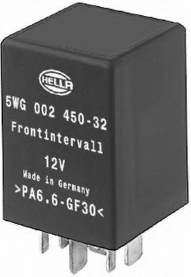 5WG 002 450-321 Releu, temporizare stergator parbriz HELLA 