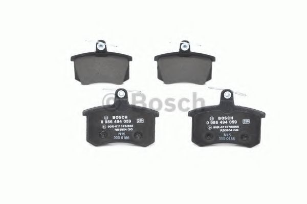 set placute frana,frana disc 4