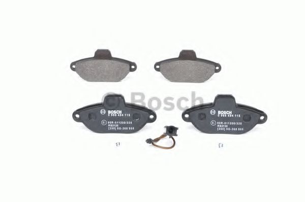 set placute frana,frana disc 4