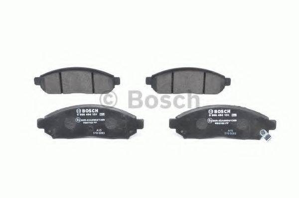 set placute frana,frana disc 4