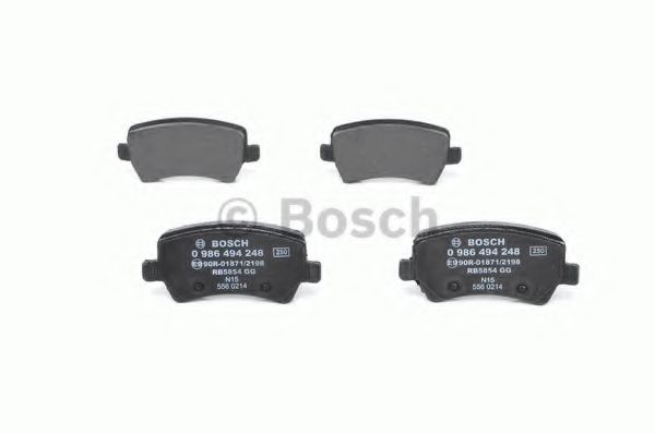 set placute frana,frana disc 4
