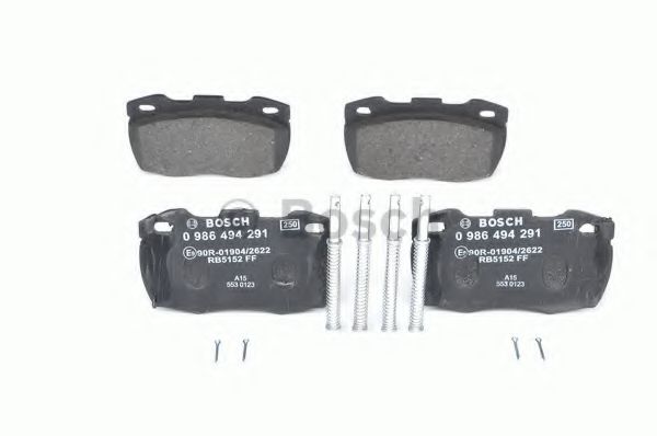 set placute frana,frana disc 4