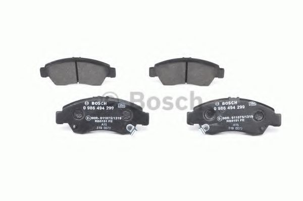 set placute frana,frana disc 4