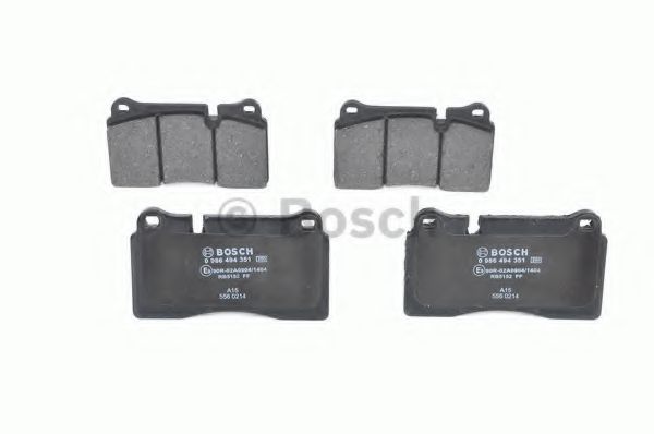 set placute frana,frana disc 4