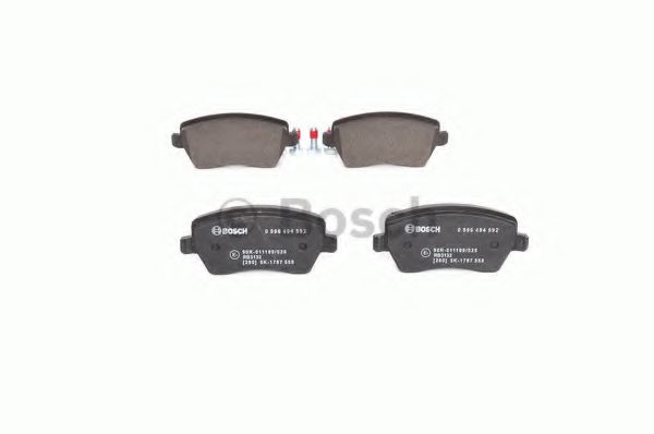 set placute frana,frana disc 8
