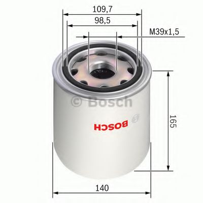 0 986 628 254 Element filtrant uscator aer, compresor BOSCH 
