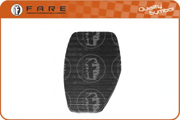 Acoperire pedala, pedala frana