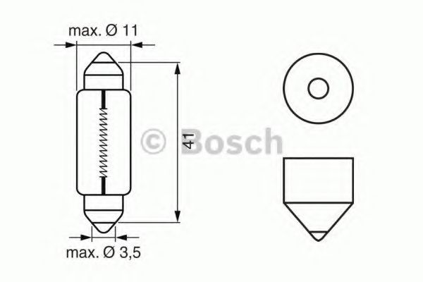 1 987 302 210 Bec, iluminare numar circulatie BOSCH 