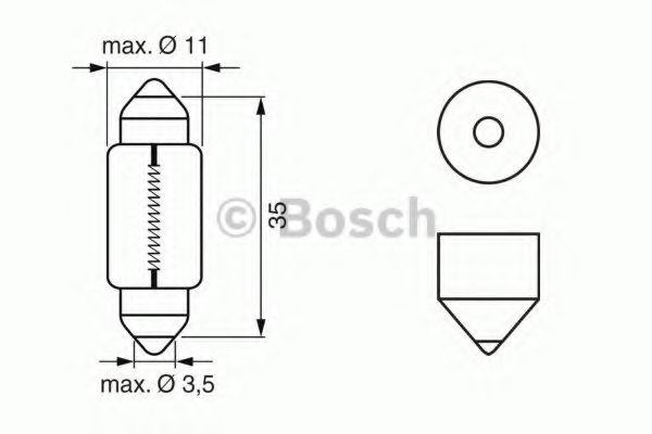 1 987 302 211 Bec, proiector ceata BOSCH 