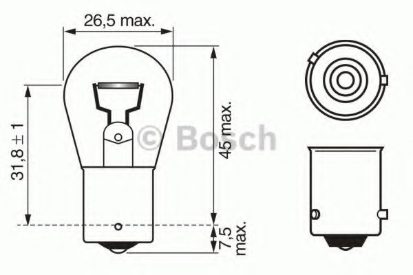 1 987 302 213 Bec, semnalizator BOSCH 