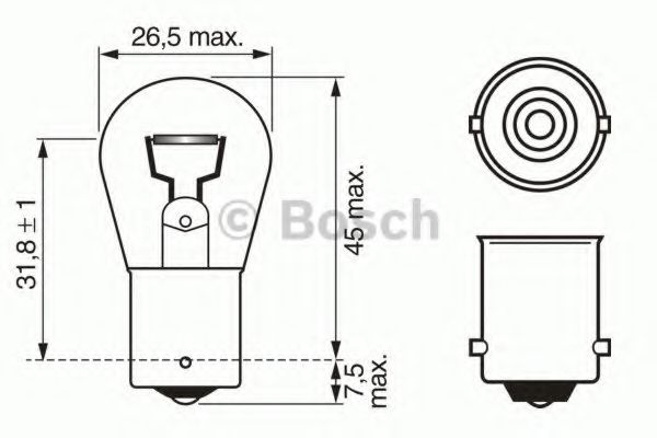 1 987 302 280 Bec, semnalizator BOSCH 