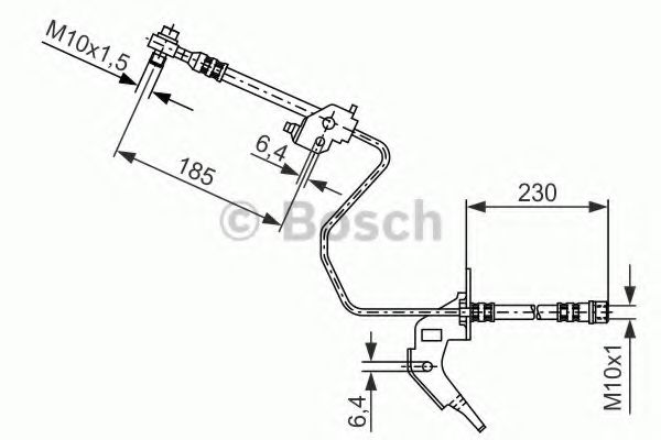 1 987 476 200 Furtun frana BOSCH 