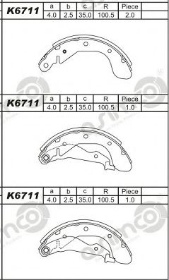 Set saboti frana