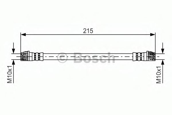 1 987 481 396 Furtun frana BOSCH 