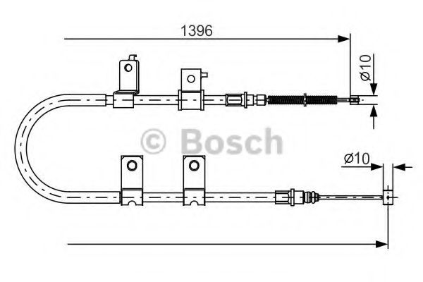 1 987 482 083 Cablu, frana de parcare BOSCH 