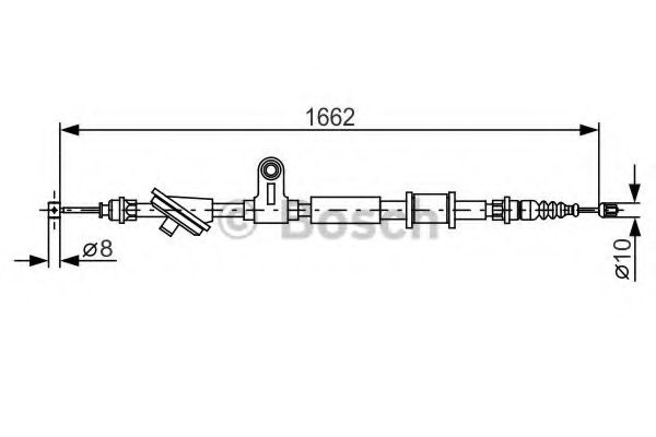 1 987 482 285 Cablu, frana de parcare BOSCH 