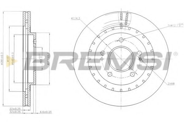 DBB399V Disc frana BREMSI 