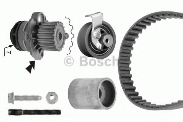 1 987 948 868 Set pompa apa + curea dintata BOSCH 