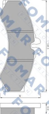 set placute frana,frana disc 2
