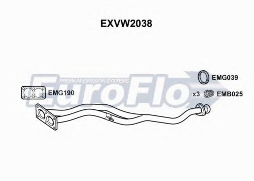 EXVW2038 Racord evacuare EuroFlo 