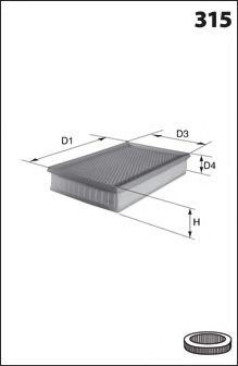 DP1110.10.0107 Filtru aer Dr!ve+ 